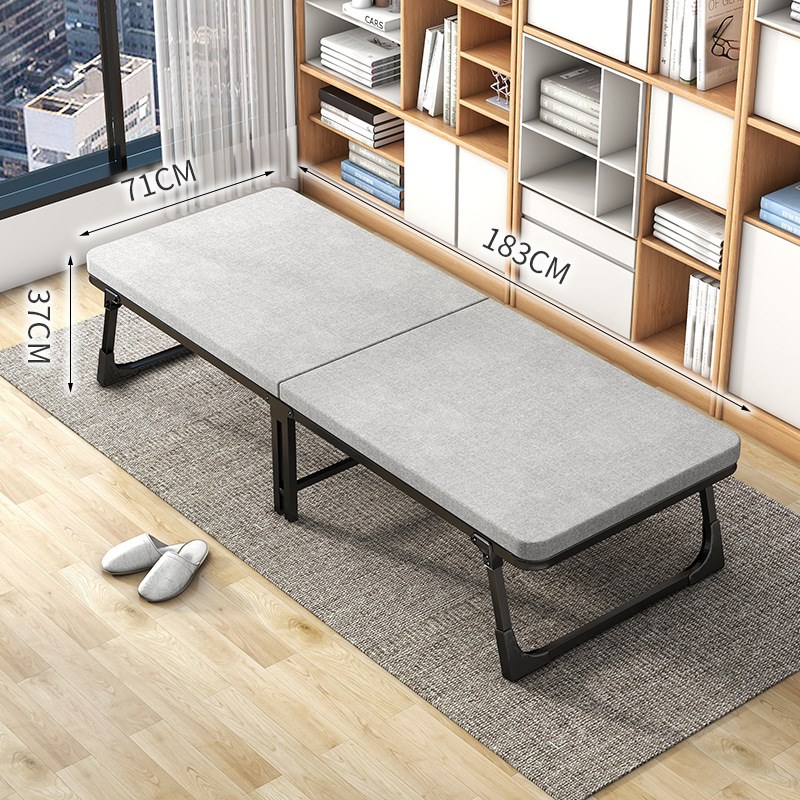 午睡折叠床家用单人可收木板珍珠棉垫车载工位午休床垫一体好收纳