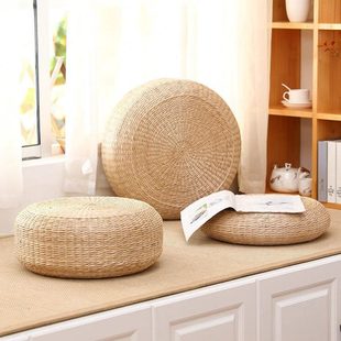 蒲团坐垫日式榻榻米草编加厚打坐禅修拜跪垫家用飘窗懒人坐墩地上