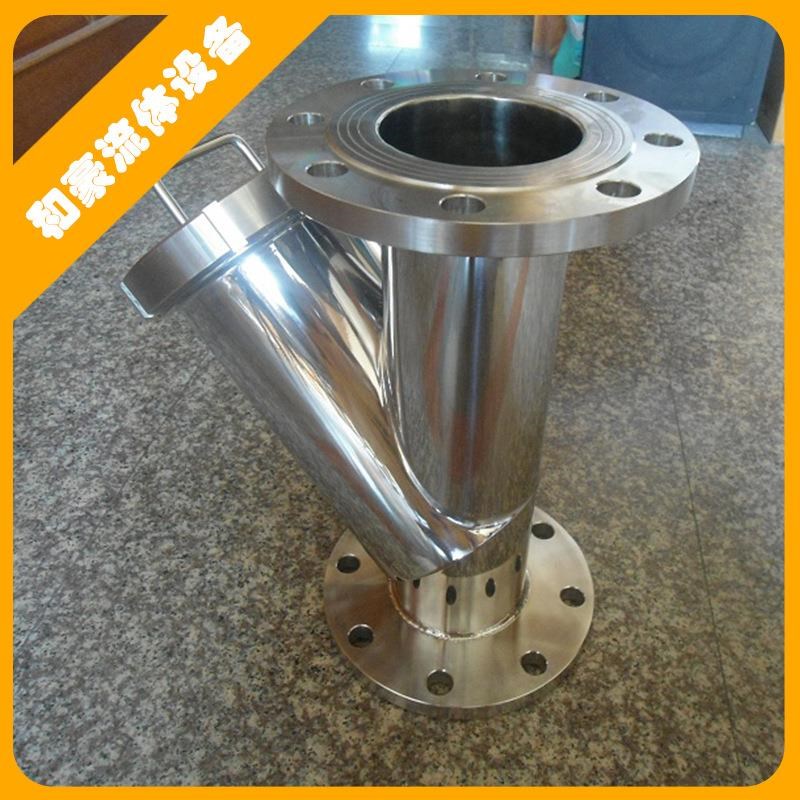 厂家直供法兰过滤器 卫生级不锈钢Y型过M滤器 污水管道过滤器