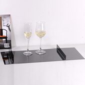 现极简摆件几何不锈钢金属薄片托盘长方形收纳盘样板房客厅装 饰