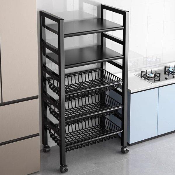 厨房蔬菜置物架落地多层带菜篮子储物货架多功能微波炉烤箱收雯沃,厨房/烹饪用具,果蔬置物架/篮/框,淘宝优惠券,粉丝福利购,淘宝优惠卷