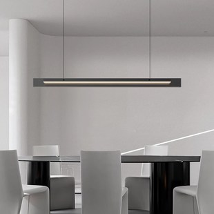 意式 玻璃灯 极简餐厅吊灯现代简约高端岛台设计师创意长条2024新款