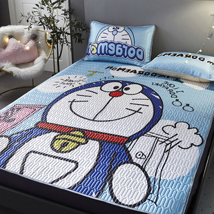 卡通乳胶凉席三件套冰丝夏季 学生床笠80cm单人折叠定制90公分宿舍