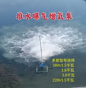 叶轮 包邮 推水增氧泵新型潜水式 推流爆机涌浪机水产养殖设备射流泵
