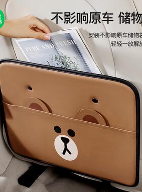 LF汽椅车防踢垫后排通用41840儿童车内背收防安脏保护垫全座椅防