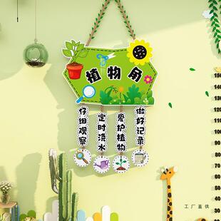 国古风中植物图书角墙文化布置牌装F99665HS饰标识卫生小学班级教