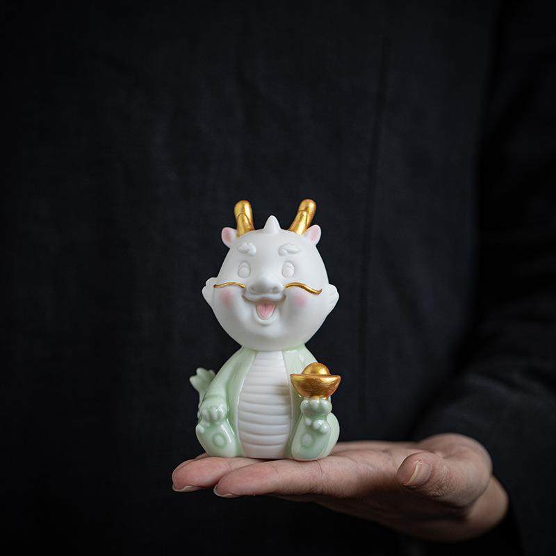 茶宠摆件青瓷祥龙献宝精品可养茶盘茶台十二生肖龙创意茶装饰配件,农用物资,其他肥料,淘宝优惠券,粉丝福利购,淘宝优惠卷