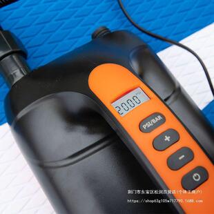 皮划艇冲锋舟SUP桨板高压电动充气泵充气船12V车载点烟器打气泵