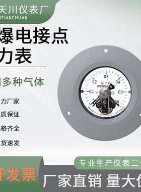 YTX-100B-ZT防爆电接点轴向带边压力表 厂家生产 天川仪表BT4 CT6