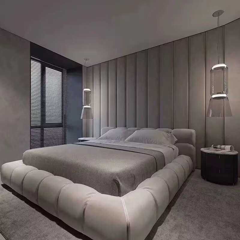 新款吊灯餐厅吊灯现代简约玻璃桶楼梯灯北欧个性展厅吧台床头吊灯