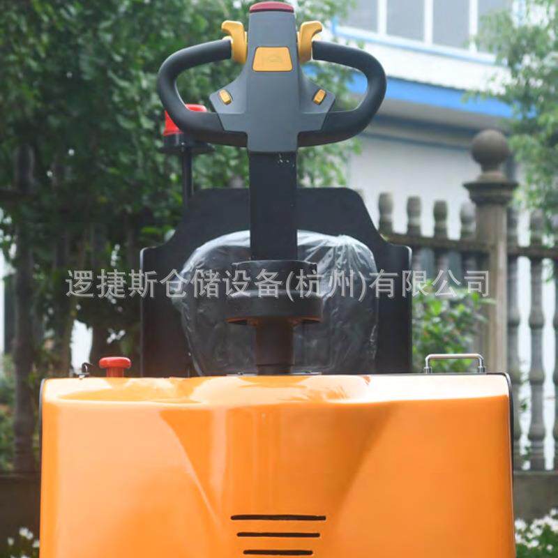 把手站立式电动牵引车小型拖钩式搬运车 自动拖车头牵引挂车头