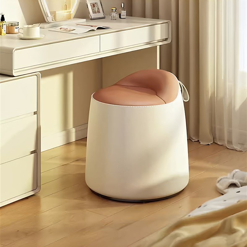 实木化妆凳轻奢高级感梳妆台椅子A旋转梳妆凳家用凳子女生卧室圆