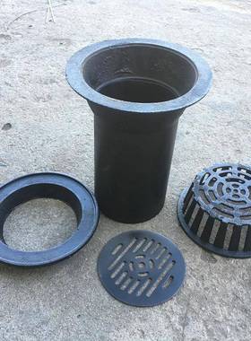 DN110排虹100吸雨斗地屋顶直落水斗天台漏水87型铸铁雨水斗