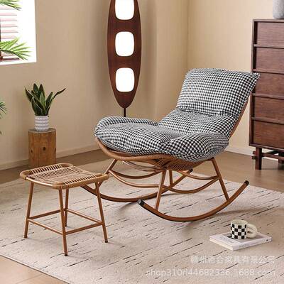懒人摇人摇椅大24705椅家用阳台休闲椅客厅单藤椅户外庭院人复古