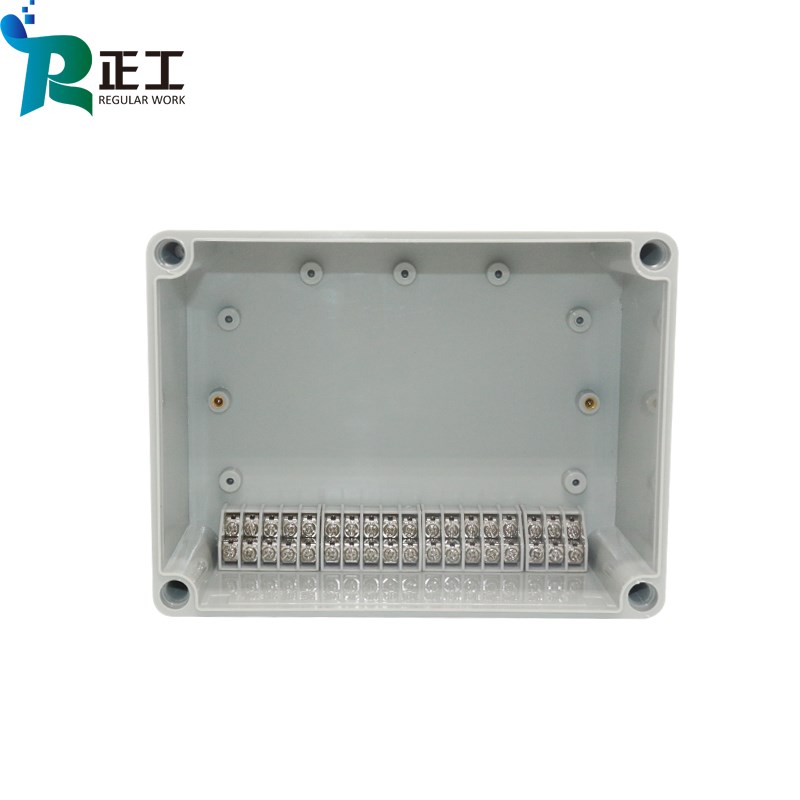200*150*100户外塑料防水接线盒ABS室外防雨盒带端子18P位过线盒