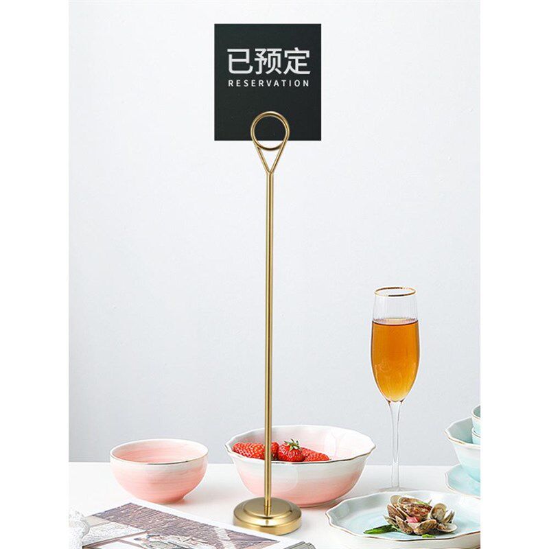 酒店桌面便签夹立牌标签夹价格牌立式便利贴名片照片夹子卡片夹po