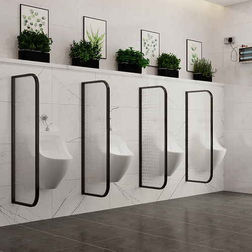 不锈钢化妆室玻璃隔断酒店饭厅办公室公共厕所隔断男厕小便池挡板