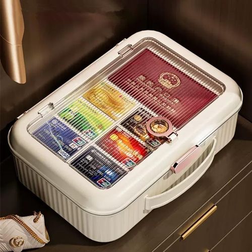 证件收纳包盒收纳袋透明家庭重要房产户口本文件专用包整理箱