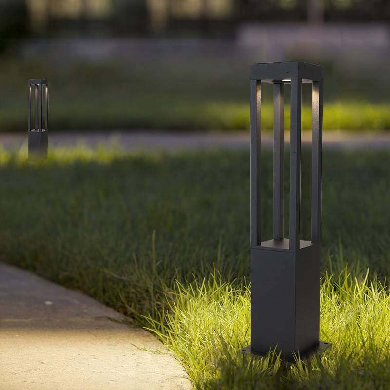 中式简约室外照明铝材庭院花园装饰景观方形户外防水led草坪灯