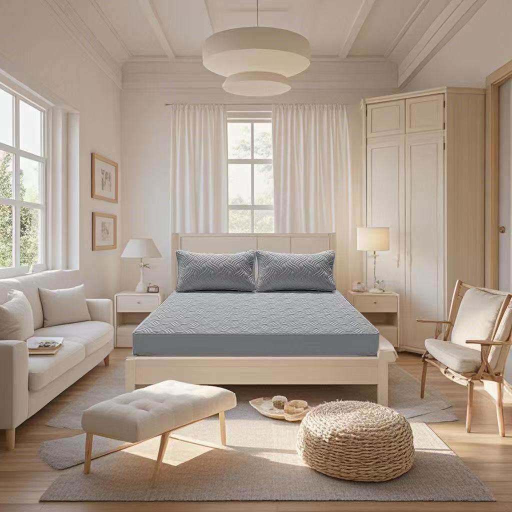 A类抗菌款夹棉床笠单件加厚床罩席梦思床垫保护套防尘防滑床单