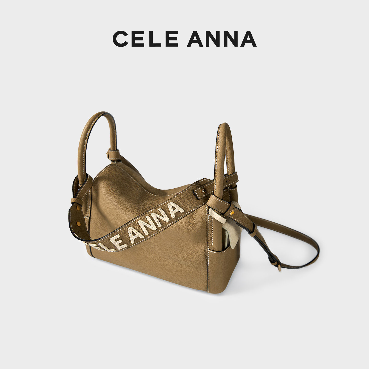 【明星同款】CELEANNA女包摇摆吊床mini枕头包togo牛皮通勤单肩包