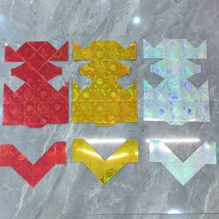 7.7翅膀三角插72捆一件100张一捆3个颜色纸扎直销