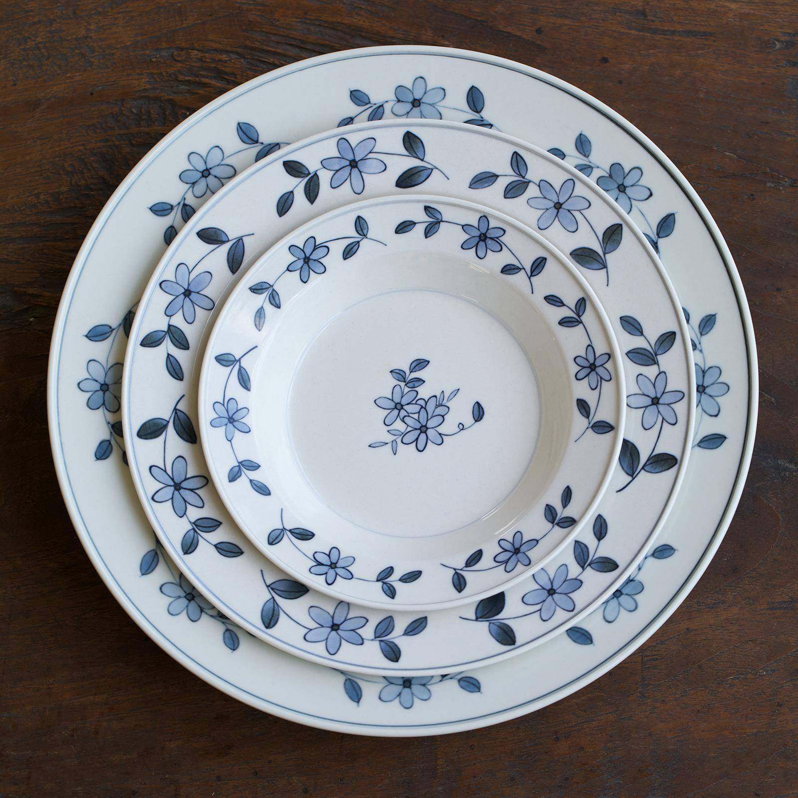 餐盘感家用高温釉下陶瓷餐具复古盘子手绘青花卷边盘套装,收纳整理,烫衣板及配件,淘宝优惠券,粉丝福利购,淘宝优惠卷