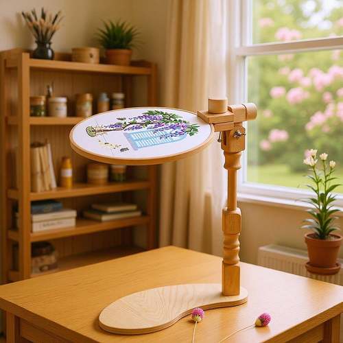 木质工艺品桌面台式绣架十字绣榉木绣架绣棚架子绣框刺绣工具