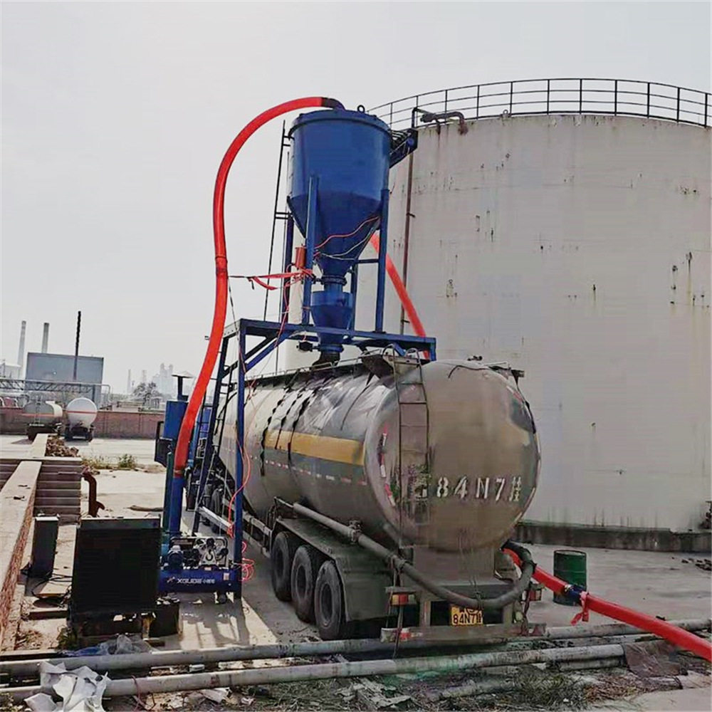 平库水泥粉气力装车机石灰石粉大型小型抽灰机粉体气力输送机