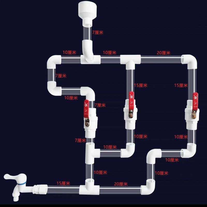 幼儿园玩水管道墙面戏水玩具透明管创意组合流水玩具水车游戏架子
