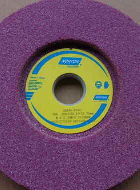 诺顿铬刚玉单面凹砂轮红色磨床顿砂轮25A46K205*25.4*31.75