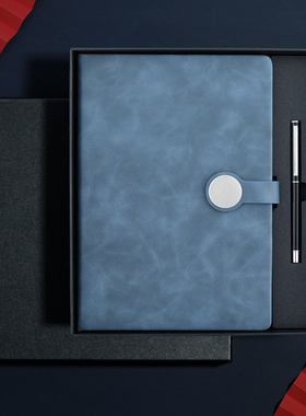 商务B5笔记本礼品套装定制可印logo高档签字笔礼盒装笔礼盒工作会