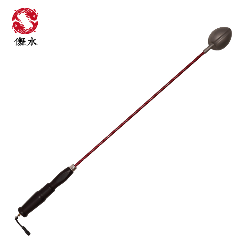 儛水矶钓远投打窝钓鱼打窝器钛合金打窝勺抛饵勺碳纤实木加长手柄