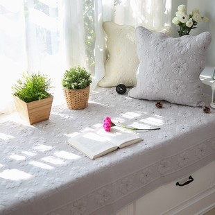 双面纯棉飘窗垫窗台垫防滑四季通用简约现代O榻榻米爬爬垫沙发垫