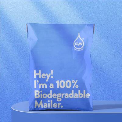 d2w环可解快递袋黑色快递包装袋TSK子降打包袋厚电商物流保加袋