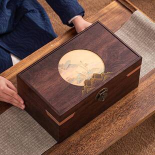 新中式龙井陶瓷品密封茶叶罐茶红茶无品牌/白茶绿普洱包装空盒礼