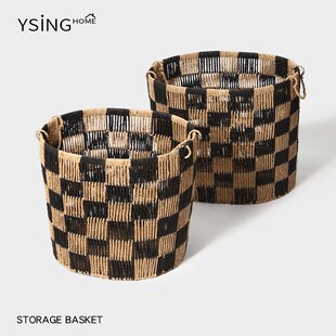 绳编脏衣篓家用大容量特大号高颜值轻奢J衣服框框收纳筐编织脏衣