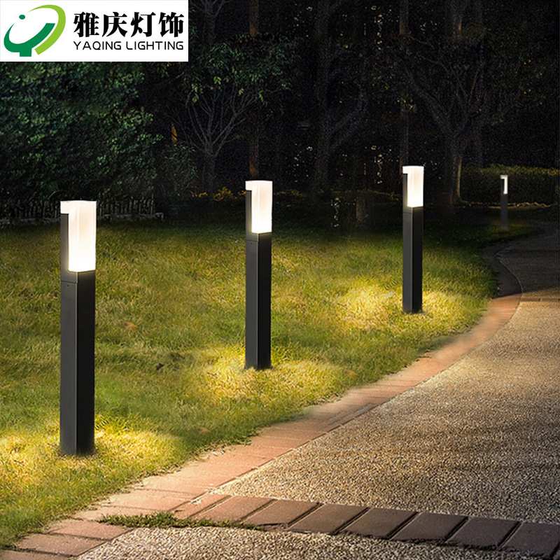 厂家 方形草坪灯 LED现代简约铝制工程草地防水户外景观庭院灯