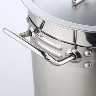 ?不锈钢汤桶商用龙虾桶加厚带盖大容量卤肉电磁炉家用煮粽子专