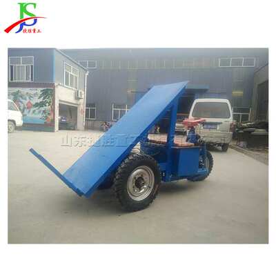 工程建设加气砖运输车 座驾式三轮拉砖车 清石砖空心砖装载平板车