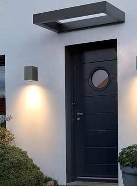 2022新款led方形户外防水壁灯Gu10可调别墅外墙庭院阳台过道射灯