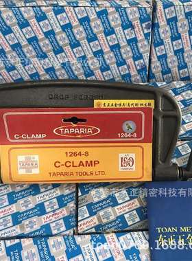 TAPARIA印度G字夹重型g型虾公码D型夹C型木工夹C-CLAMP固定夹工具