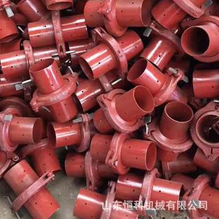 矿用湿喷机配件 喷锚机料腔喷头 橡胶结合板钢磨板钢丝喷浆管