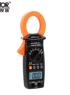 高精度数显数字电流测试表VC6016A钳形万用表0.01~600A带温度测试