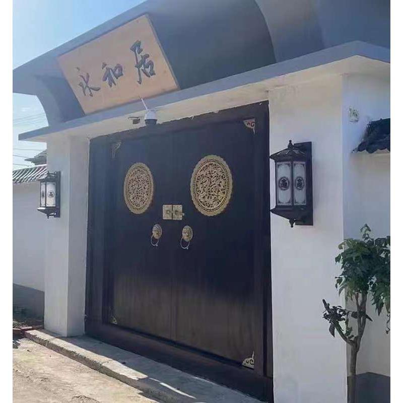中式实木门仿古原木进户