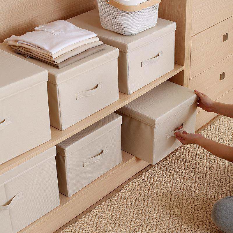 牛津布服收纳箱布艺家用大号有盖折叠衣柜收纳盒可整理无品牌/箱