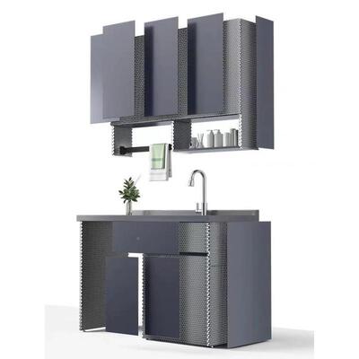 不锈钢洗柜阳伴台洗衣机一体柜筒组合BAM盆池滚洗衣衣机柜侣蜂窝