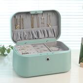 指神指宝盒首饰纳首盒收盒密M11码 锁饰品柜纹饰盒保险箱