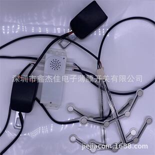 厂家供应客车校车带5号电池安全带语音报警盒薄膜压力开关一拖二