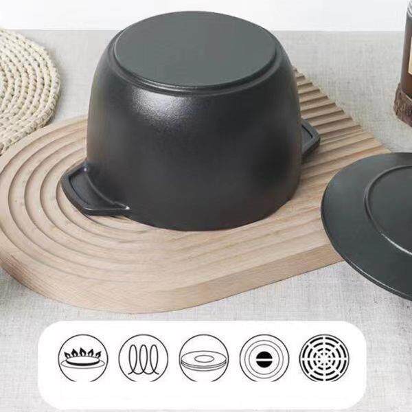 铸焖煮锅家用多功能锅无涂无品牌/层迷你小饭釜不煮粥汤锅粘铁锅